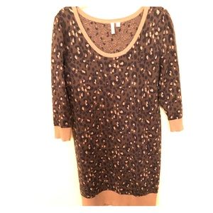 Leopard sweater dress